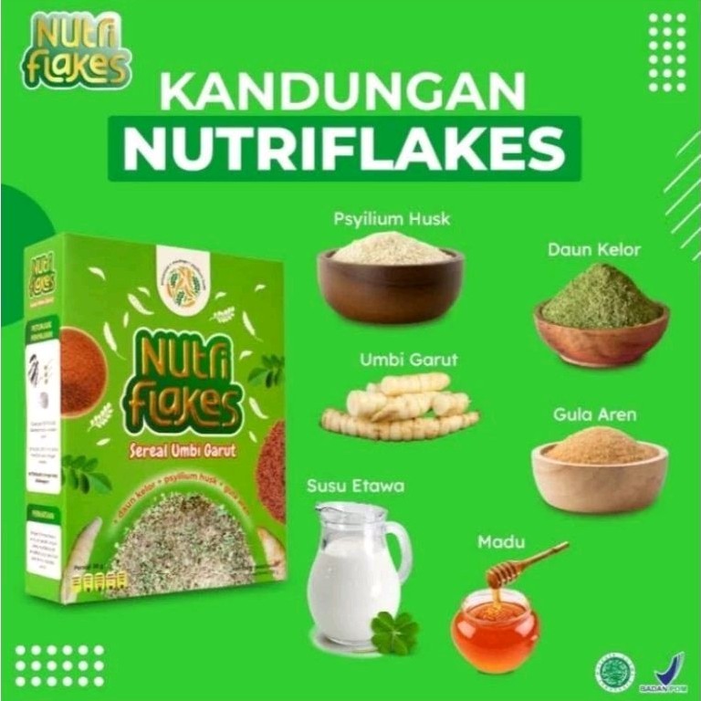

Nutriflakes Sereal Sehat Solusi Asam Lambung dan Maag