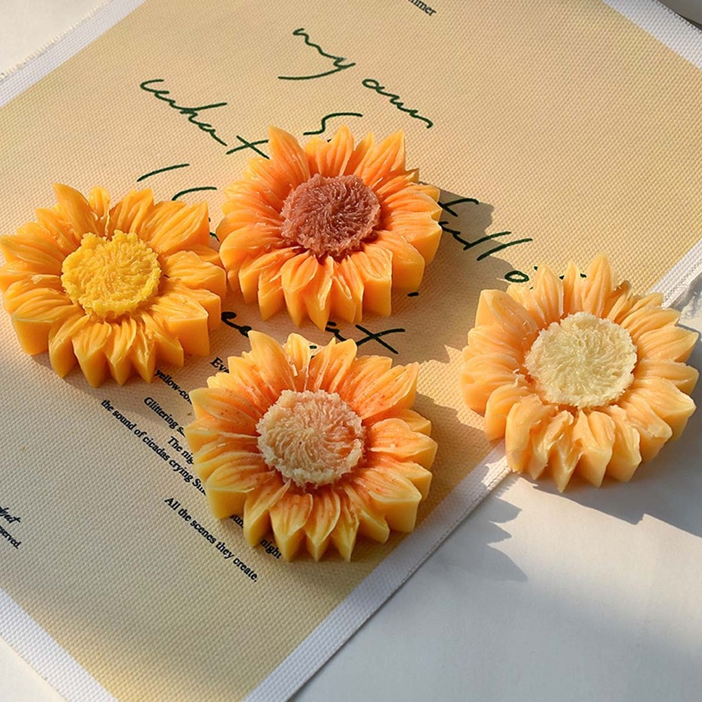 

Sunflower Candle Silicone Mold DIY Handmade Flower Aromath Soap Plaster Resin Chocolate Baking Molds Home Decor Craft Gifts