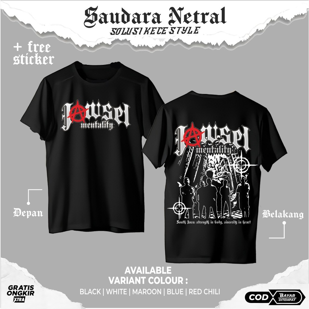 KAOS NETRAL JAWSEL MENTALITY KAOS NETRAL TERBARU - KAOS NETRAL BROTHERHOOD - KAOS NETRAL SIMPEL - KA