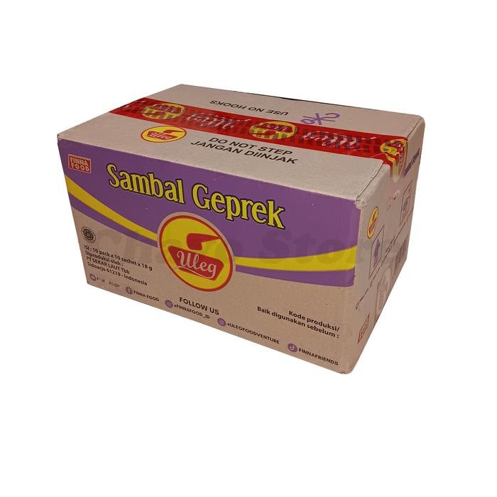 

Finna Sambal Uleg Sachet 10 Renceng ( 1 Dus / 100 Sachet ) Terasi Rawit Pedas Geprek Rendang Udang