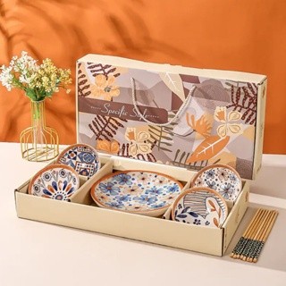 

Nexxio ( SET BESAR ) Hampers Set Premium Peralatan Makan / Eiko Japanese Style Bowl And Plate / Piring Mangkok Set / Mangkok Set Keramik Souvenir/ Set Hampers Premium