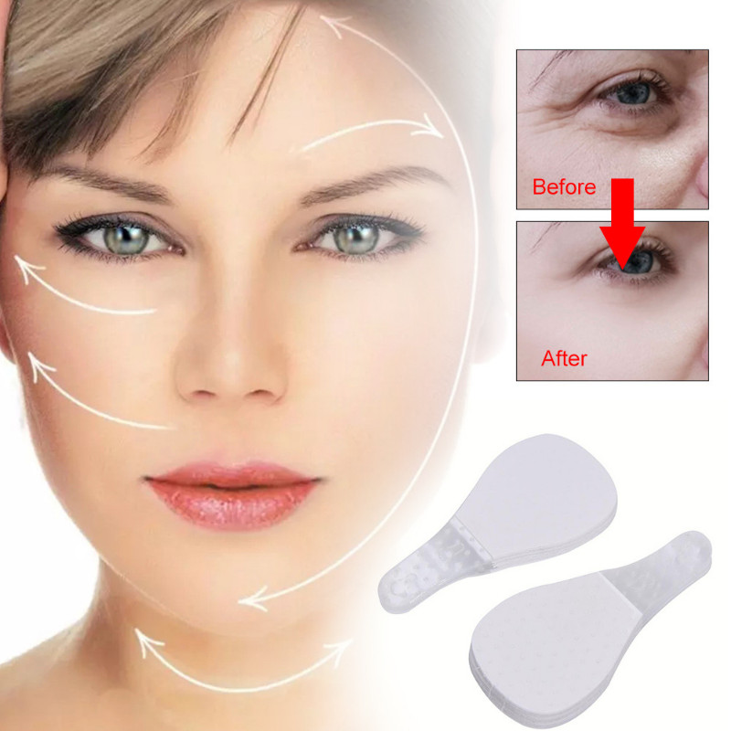 40pcs Invisible Thin Face Stickers V-Shape Face Facial Line Wrinkle Sagging SkinFace Lift Up Fast Ch