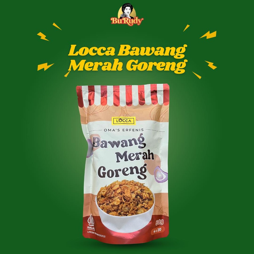 

Bu Rudy Locca Bawang Merah Goreng 80g - Bawang Goreng Crispy untuk Pelengkap Masakan Oma's Erfenis