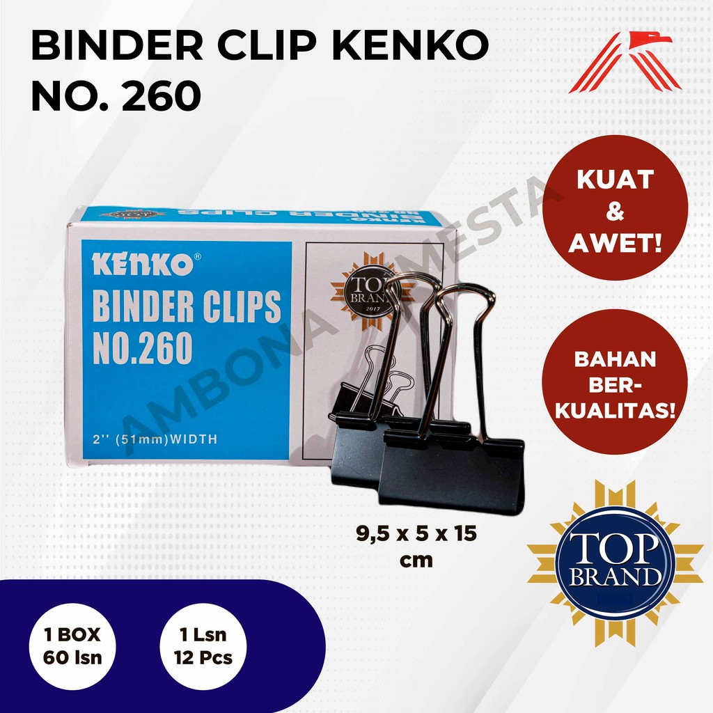 

Binder Clip Kenko 260 "XXL