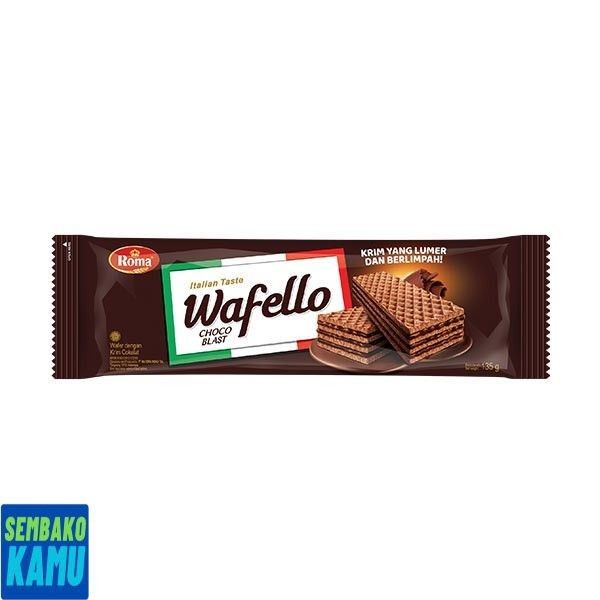 

Wafello Wafer Italia Cokelat 130 gr