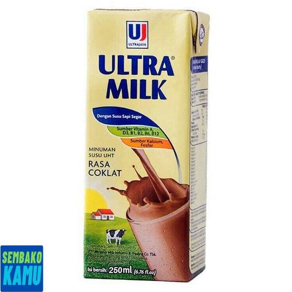 

Ultra Milk Uht Chocolate 250 ml - Susu