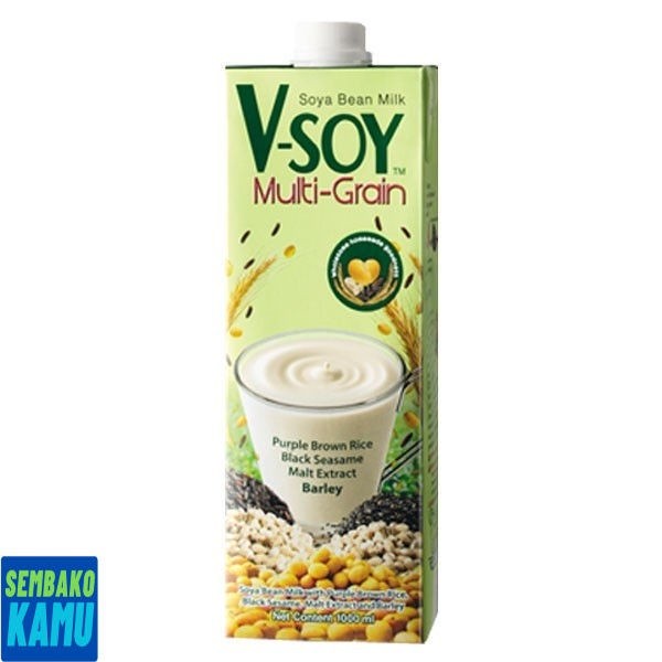 

V-Soy Multi grain Soymilk 1 Liter - Susu