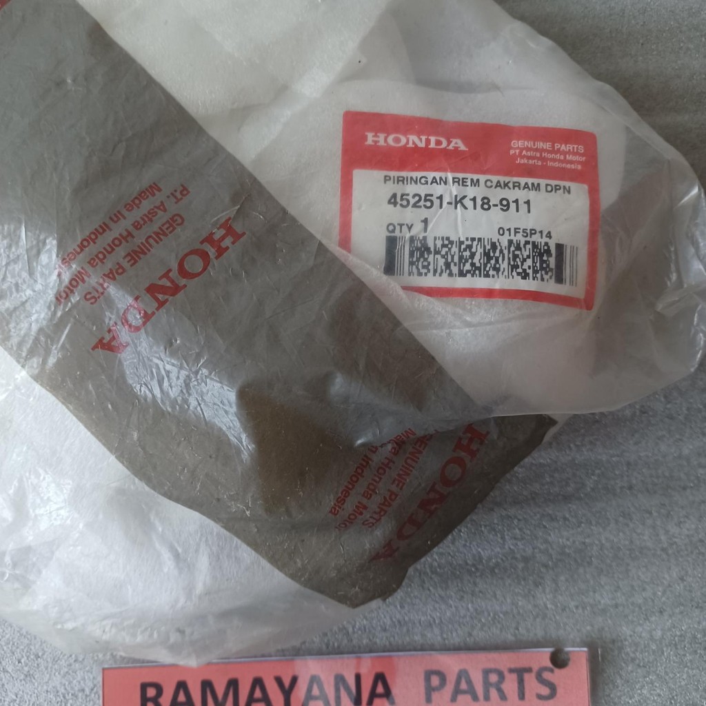 Disk FR Brake Verza 150 45251K18911