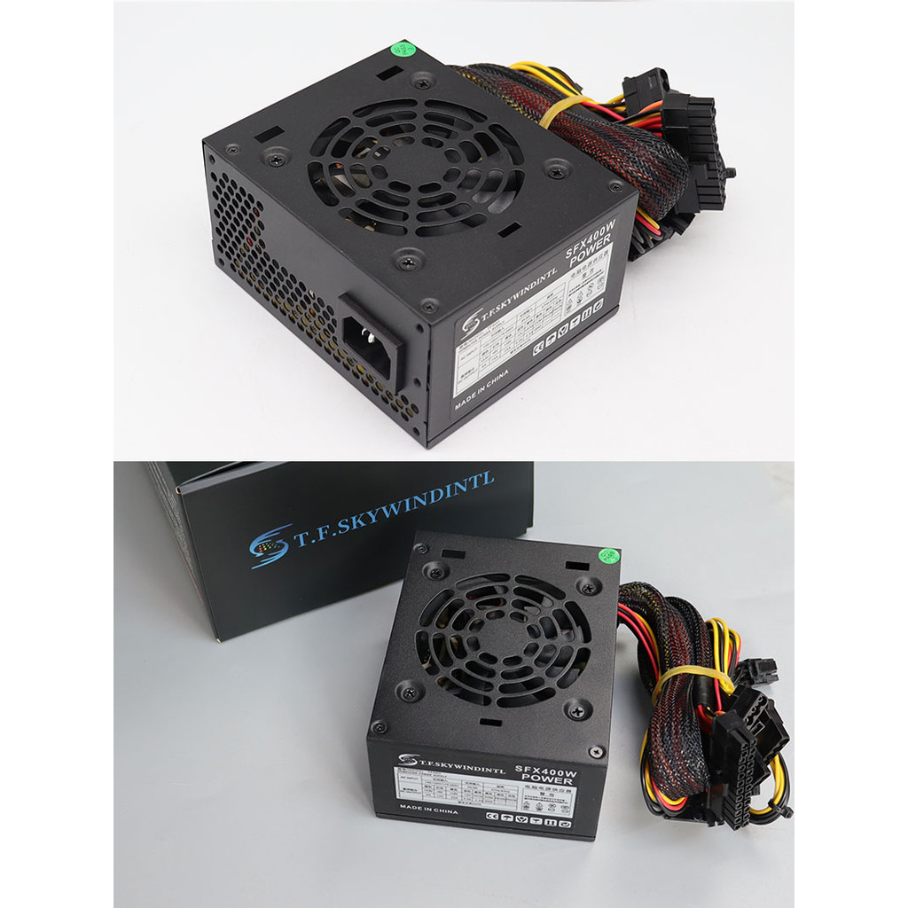 400W SFX PC Power Supply 400W PC Desktop Gaming Power Supply SFX400 Small PSU 110V 220V Suitable for