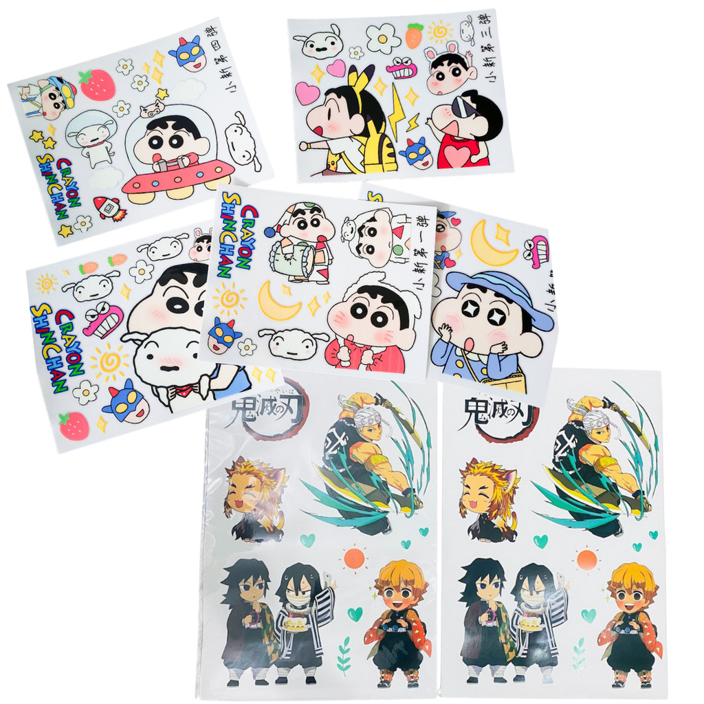 

Paket 6 Pcs Sticker DIY Sticker Lembaran Karakter Lucu Waterproof Stiker Aesthetic Stiker Murah