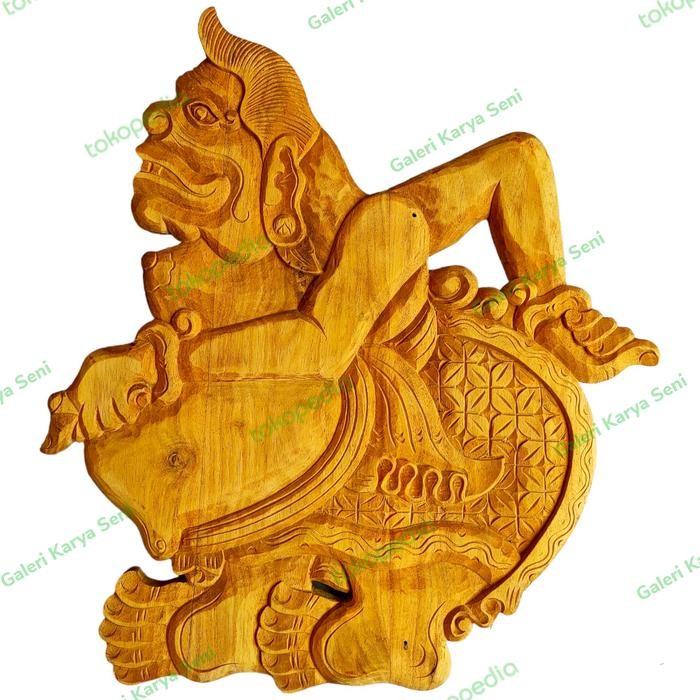 Pajangan Dinding Ukiran Wayang Semar Punokawan Mentahan Kayu Jati Termurah Seindonesia