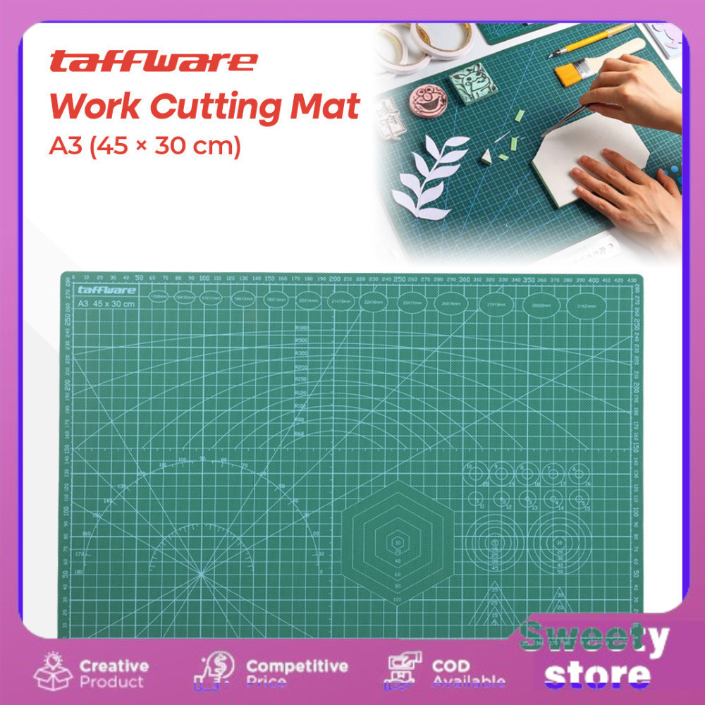 

Taffware Work Cutting Mat Pad A3 45 x 30cm Alas tatakan potong cutting cutter memotong Alas Potong