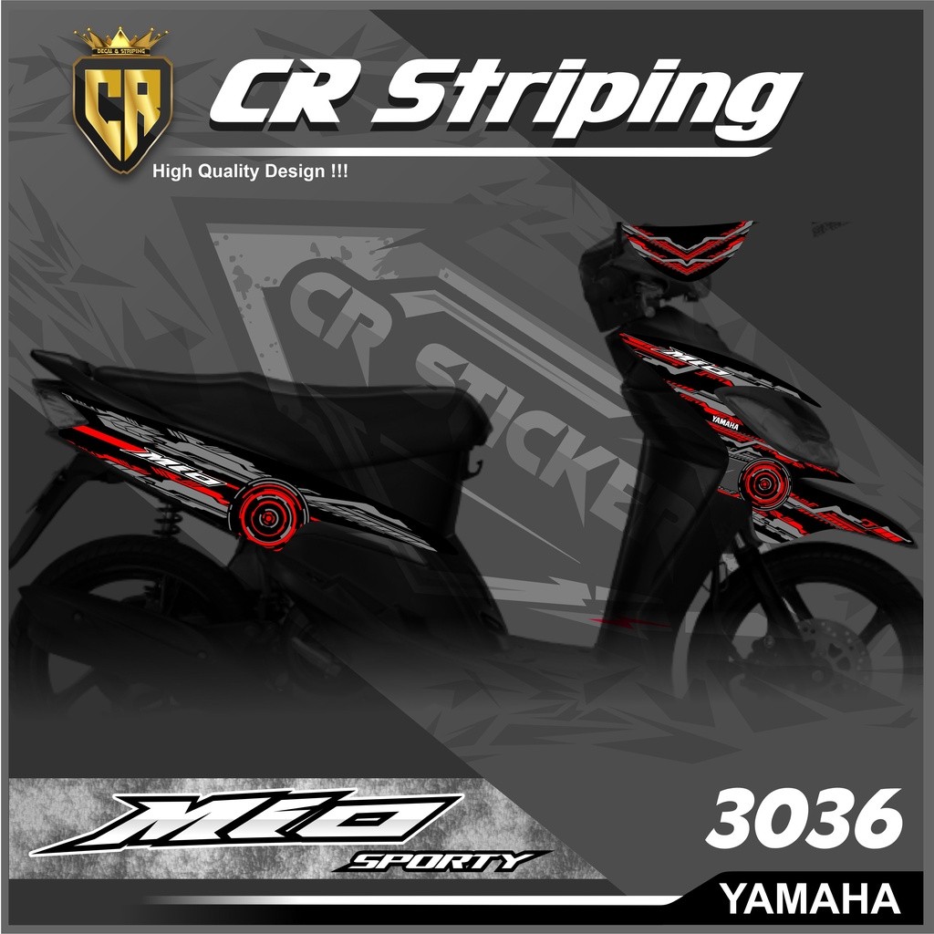 Striping Variasi List Mio Sporty Karbu - Striping Variasi Striping Mio Sporty Semi Full-3036