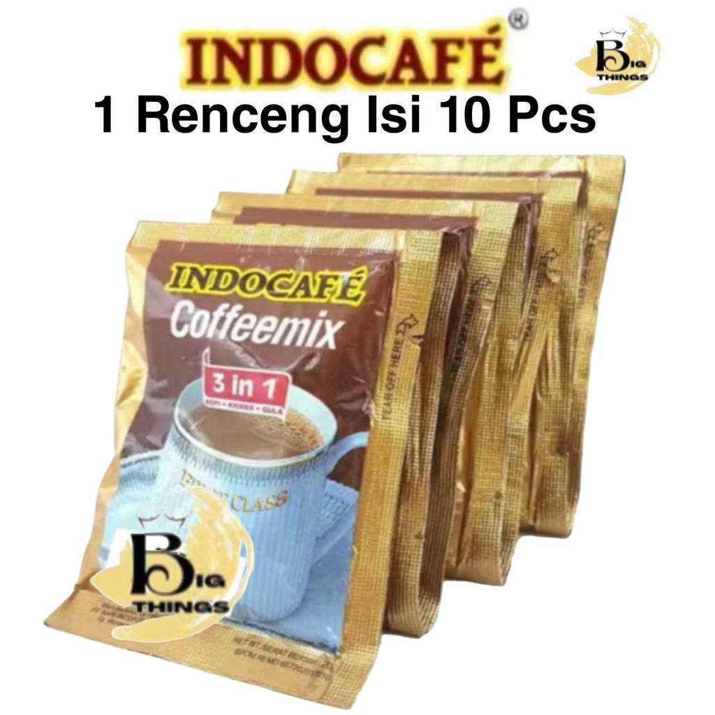 

Kopi Indocafe Coffeemix Renceng 10 Sachet Gantung Instan 3 in 1 BPOM Halal Original