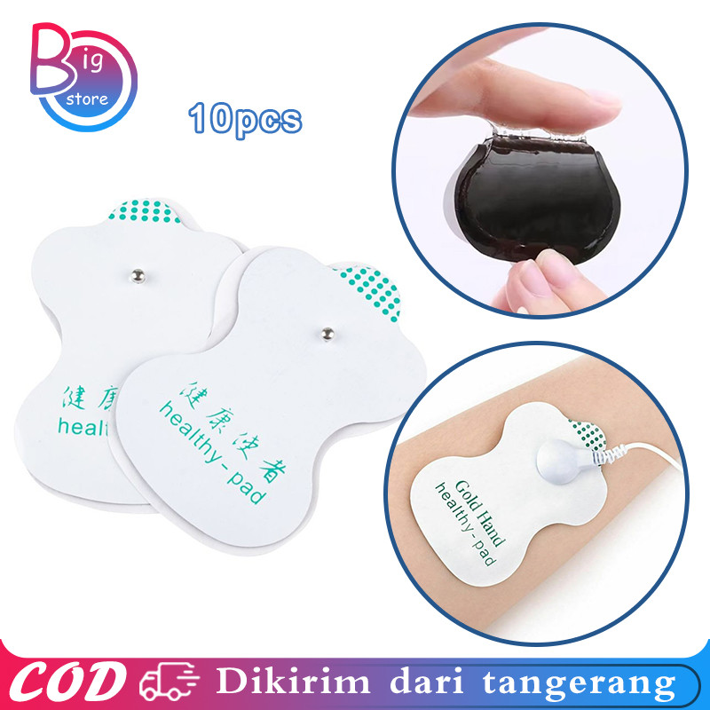 Gel Pad Reiki 10pcs Gel Healthy Pad Tens Alat Pijat Electrode Pad Koyo Tempel Alat Pijat Terapi Akup