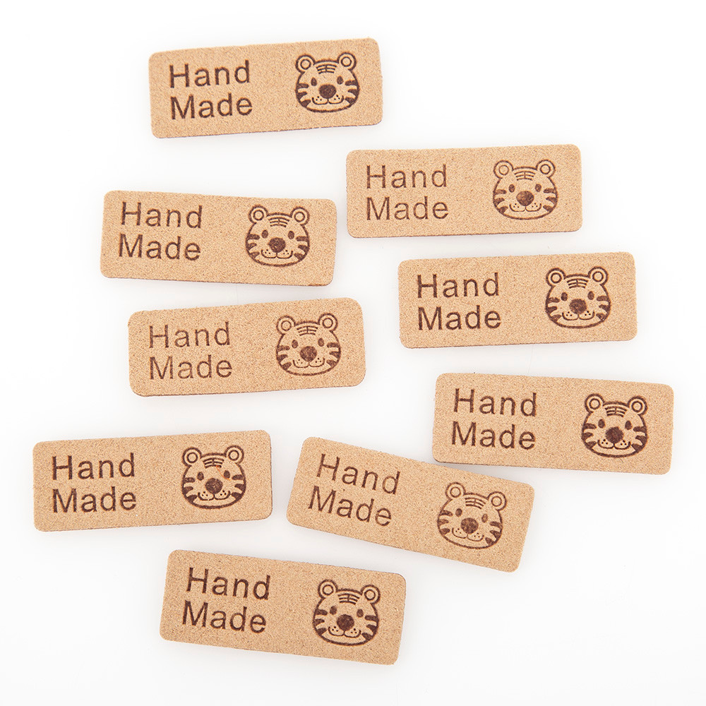 

24PC Tiger Handmade Cloth Label For Labels Accessories DIY Sewing Crafts Tags Bags Decor Accessories