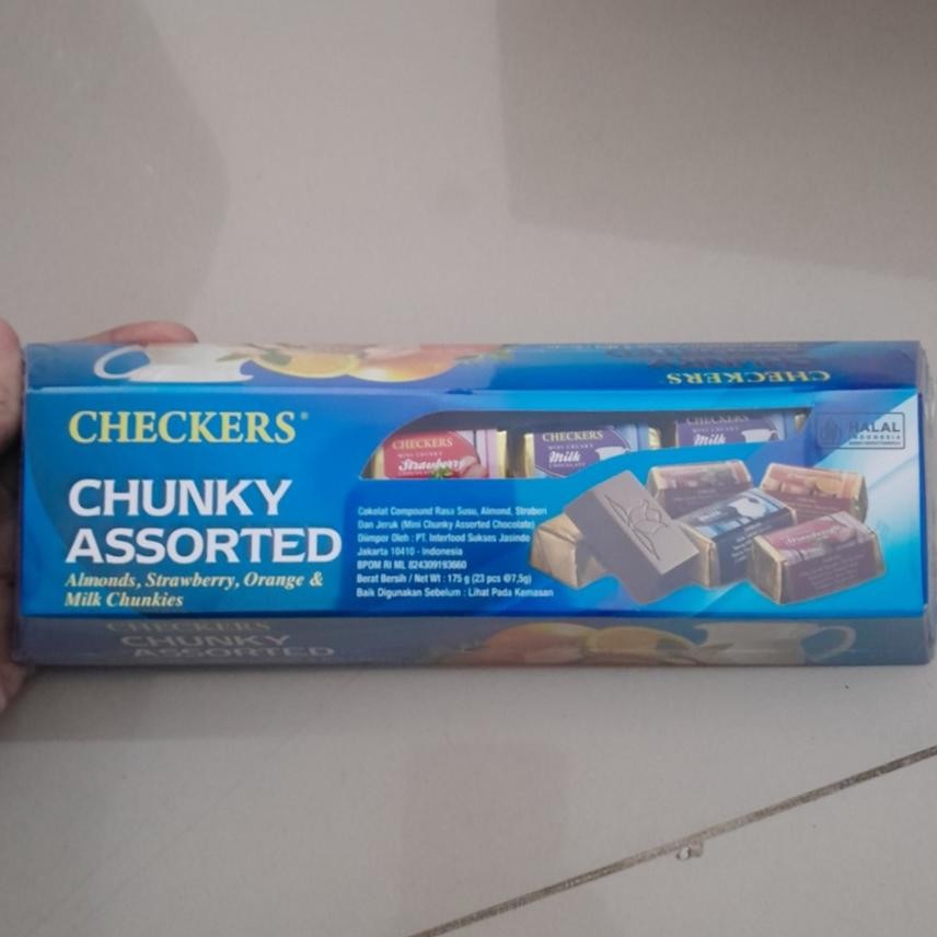 

Checkers Chunky Assorted Coklat Import 175gr