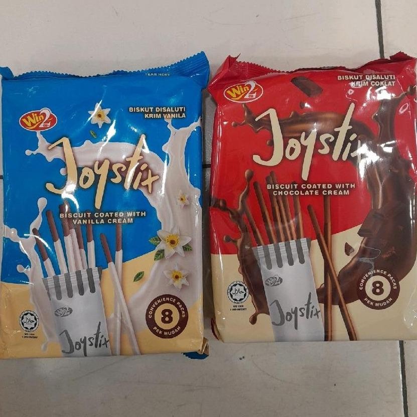 

Joystix Biskuit Stick Bersalut Krim Rasa COKLAT / VANILA ( isi 8 )