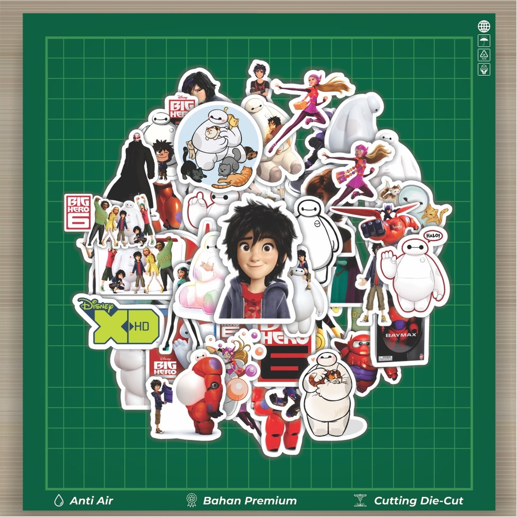 

HOT 50 PCS STIKER Stiker Disney Series Big Hero 6 Karakter Mix 2 Stiker Fashion Cars Decal Dingin Kartu Album Custom Vinyl Anti Air- Sticker Aesthetic Buku Journal Koper Casing HP Tablet Laptop Helm Motor Botol Minum