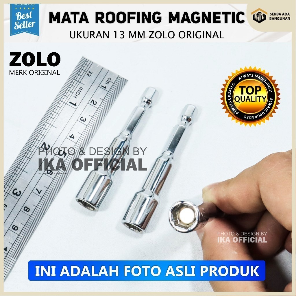 SAB ZOLO ORIGINAL 100% Mata Roofing Pendek 8x65 Mm Baut Baja Ringan Pendek 8x65 Mm / Magnetic Nut Sc