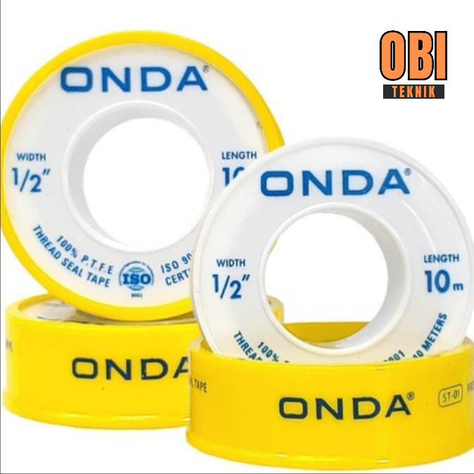 

Seal Tape Onda – Teflon Tape Berkualitas Tinggi untuk Sambungan Pipa - OBI Teknik