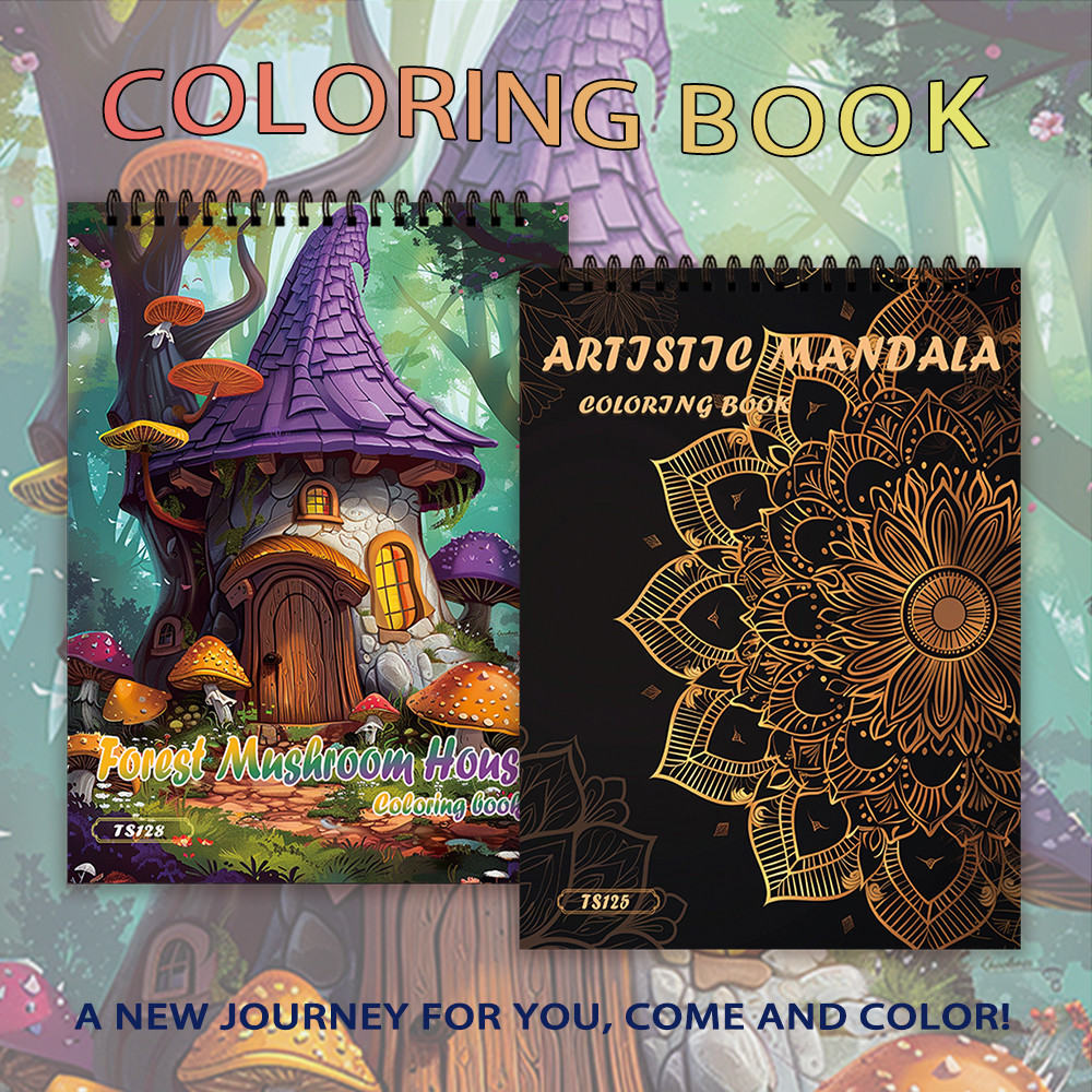 

30 Sheets Adult Drawing Book 11.2x 8.3in,100gsm Thick Paper for Stress Relief, Halloween Gifts, Christmas Gift Options