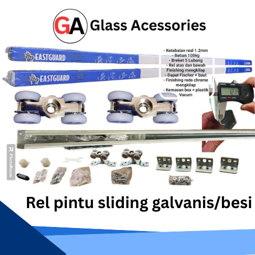 Rel Sliding / Rel Sliding Pintu Komplit