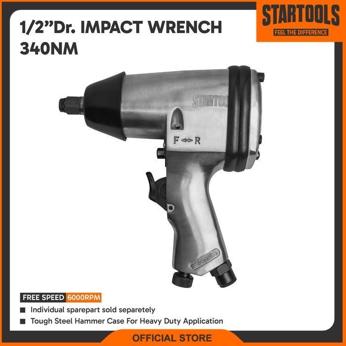 Startools Air Impact Wrench Angin Pneumatic 1/2" inch Torque Torsi 340Nm Pistol