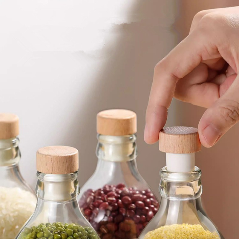 200pcs Wine Bottle Cork T Shaped Cork Plugs for Wine Cork Wine Stopper Reusable Wine Corks Wooden an