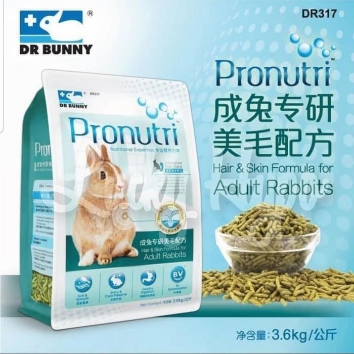 DR317 Dr Bunny Pronutri Hair & Skin Adult Rabbit 3.6kg Makanan Kelinci