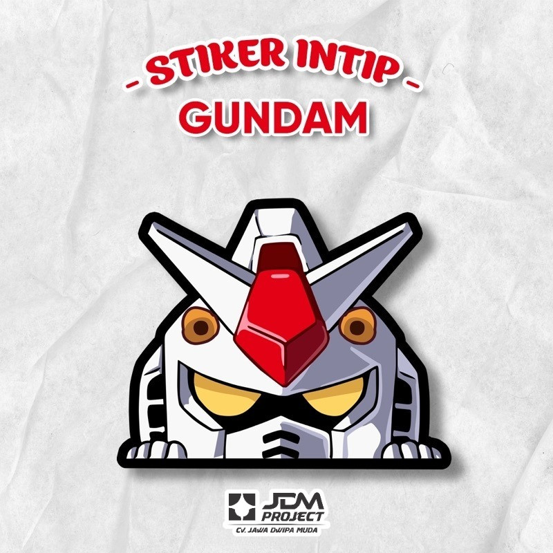 

JDM Project - Stiker intip Gundam / stiker anime waterproof