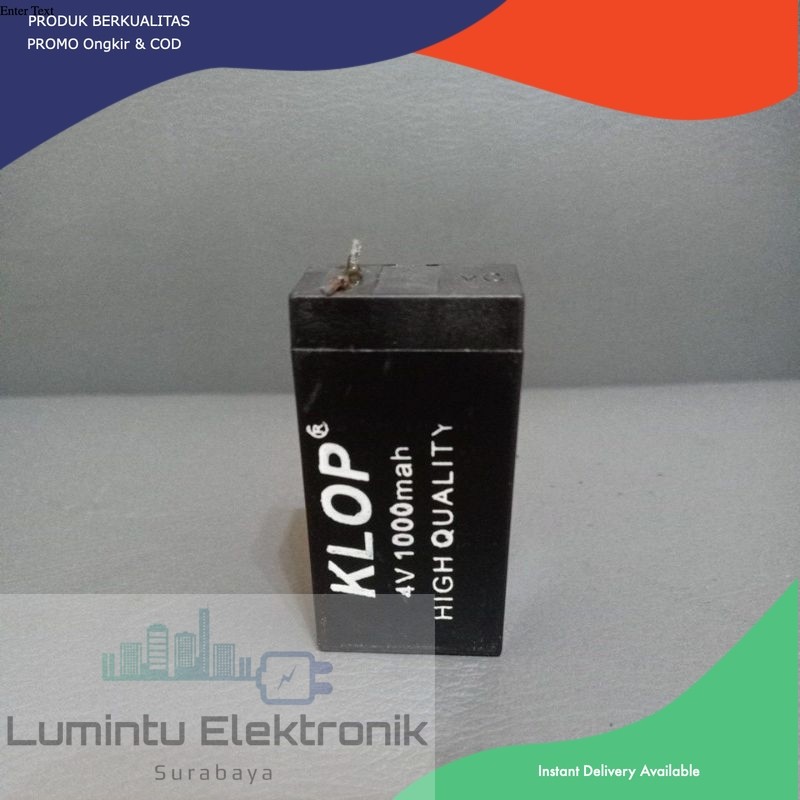 Baterai cas 4 volt 1000mAh