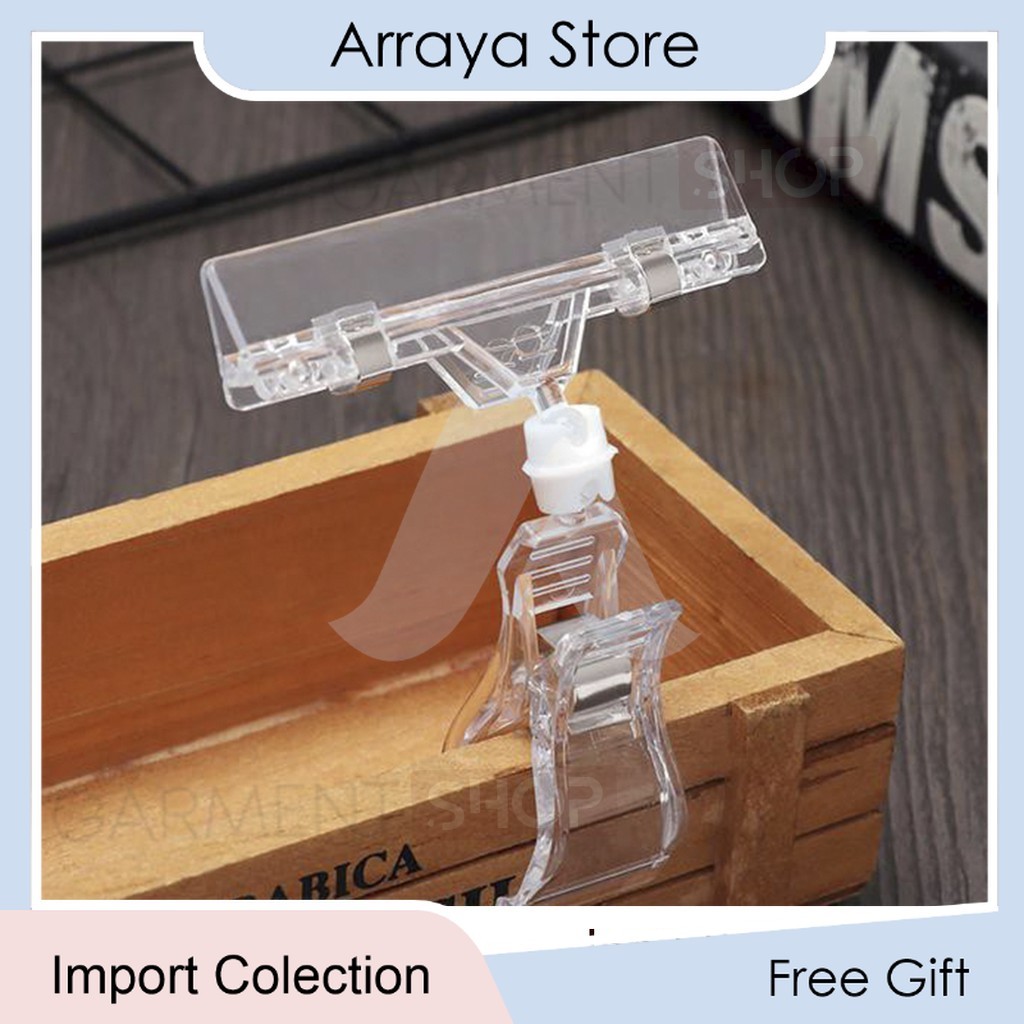 

Jepit Harga Obral untuk Penjepit Label Papan Price Tag Hanger Transparan 【Arraya Shop】
