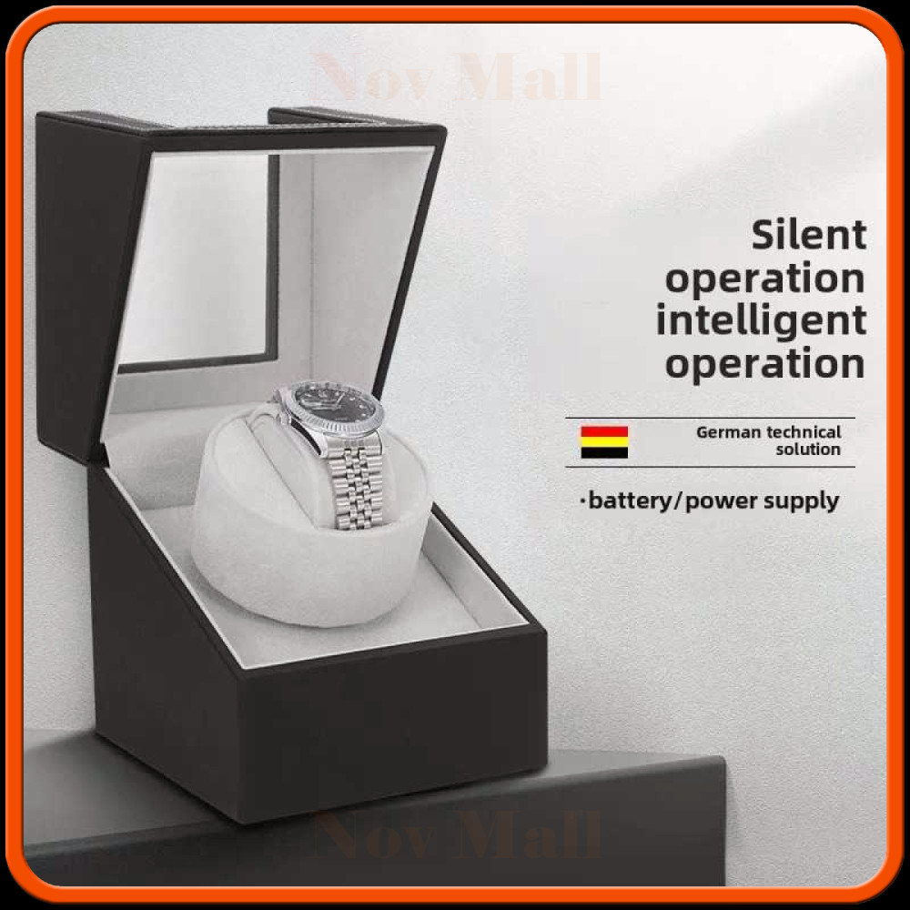 Watch Winder Pemutar Jam Tangan Otomatis 1 Slot Dual Power 13cm - IG-160
