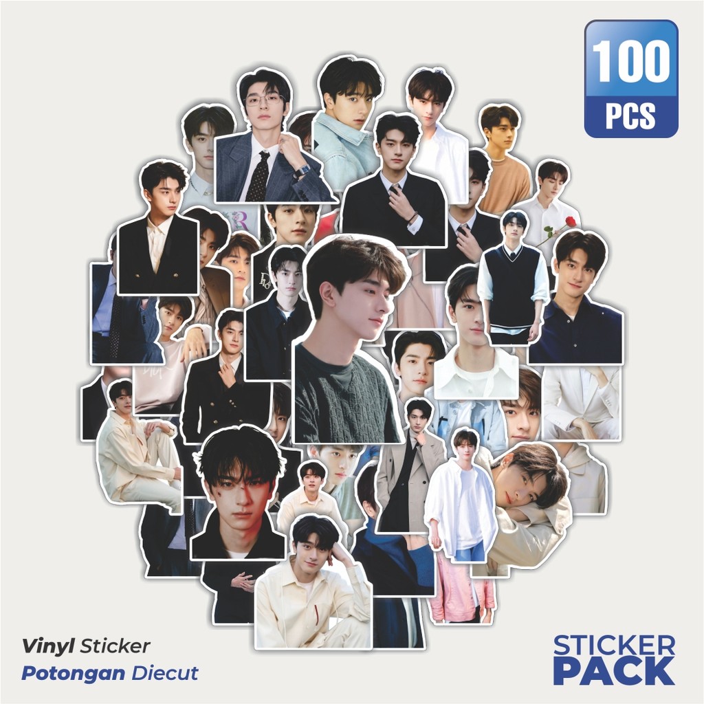 

Super Hemat! 100 PCS Stiker Lin Yi Waterproof Aesthetic- Untuk Laptop, Motor, dan Helm - Paper Stationery Pack
