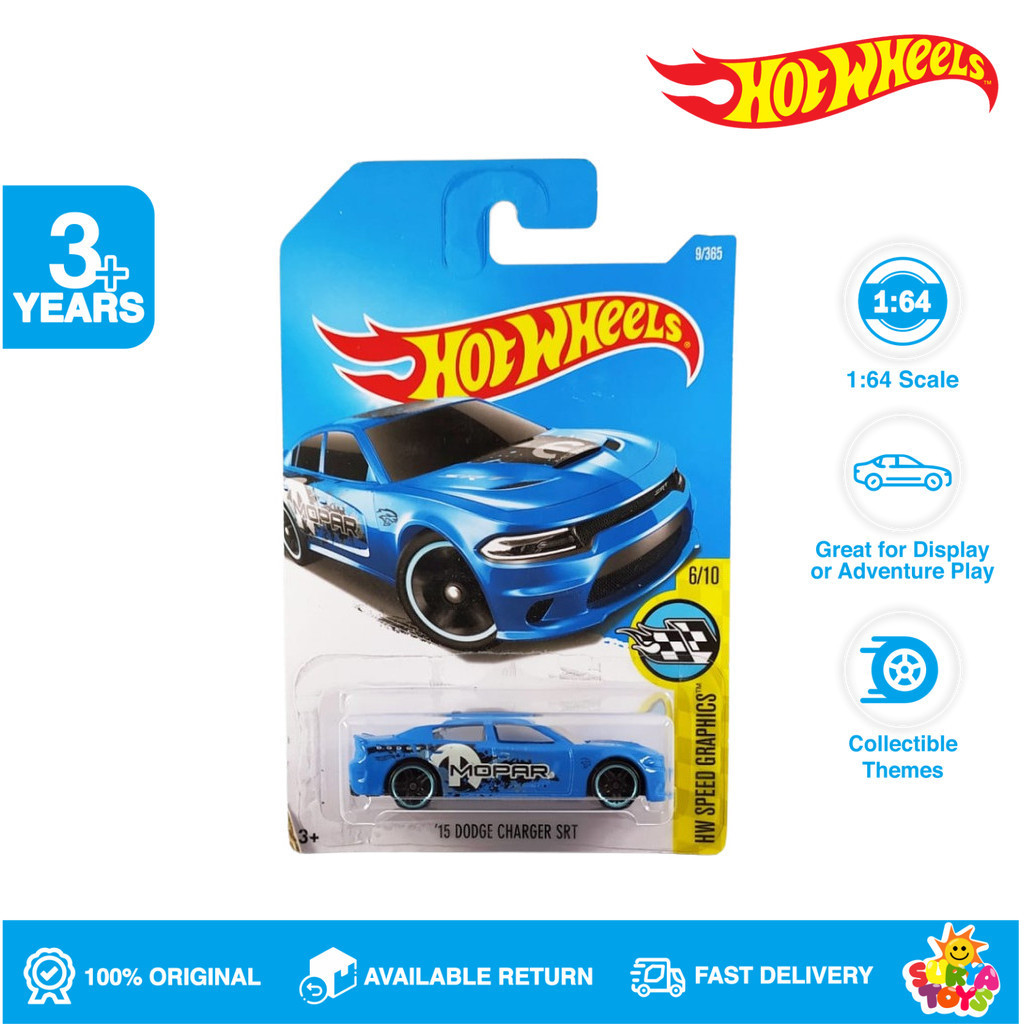 Hot Wheels 15 Dodge Charger SRT  Mopar Blue