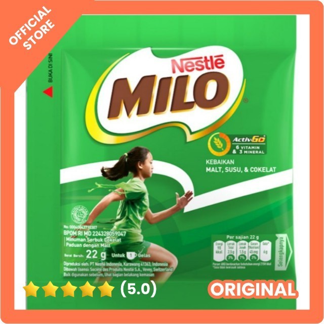 

Nestle susu milo coklat bubuk activ go 22gr sachet