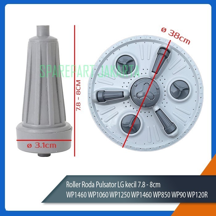 LM99 Roda samping pulsator mesin cuci LG