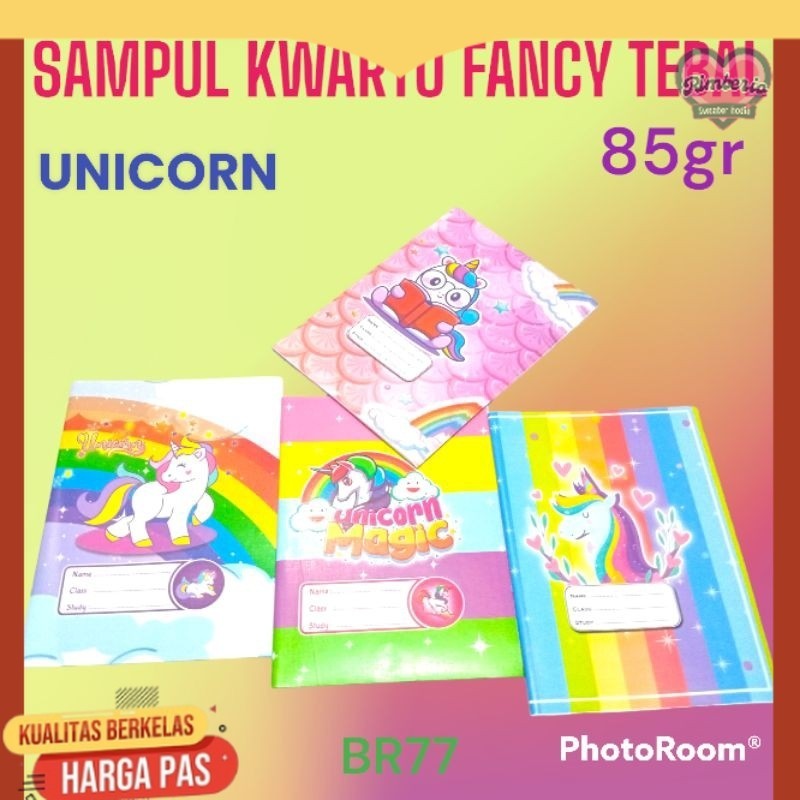 

(ISI 20 LEMBAR) SAMPUL BUKU UNICORN BAHAN TEBAL 85Gr / SAMPUL FANCY KARAKTER