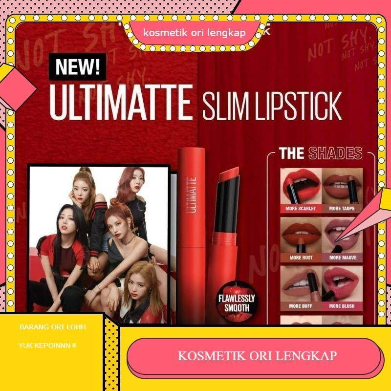 Lipstick Ultimatte slim Itzy Maybelline | lipstick maybelline 