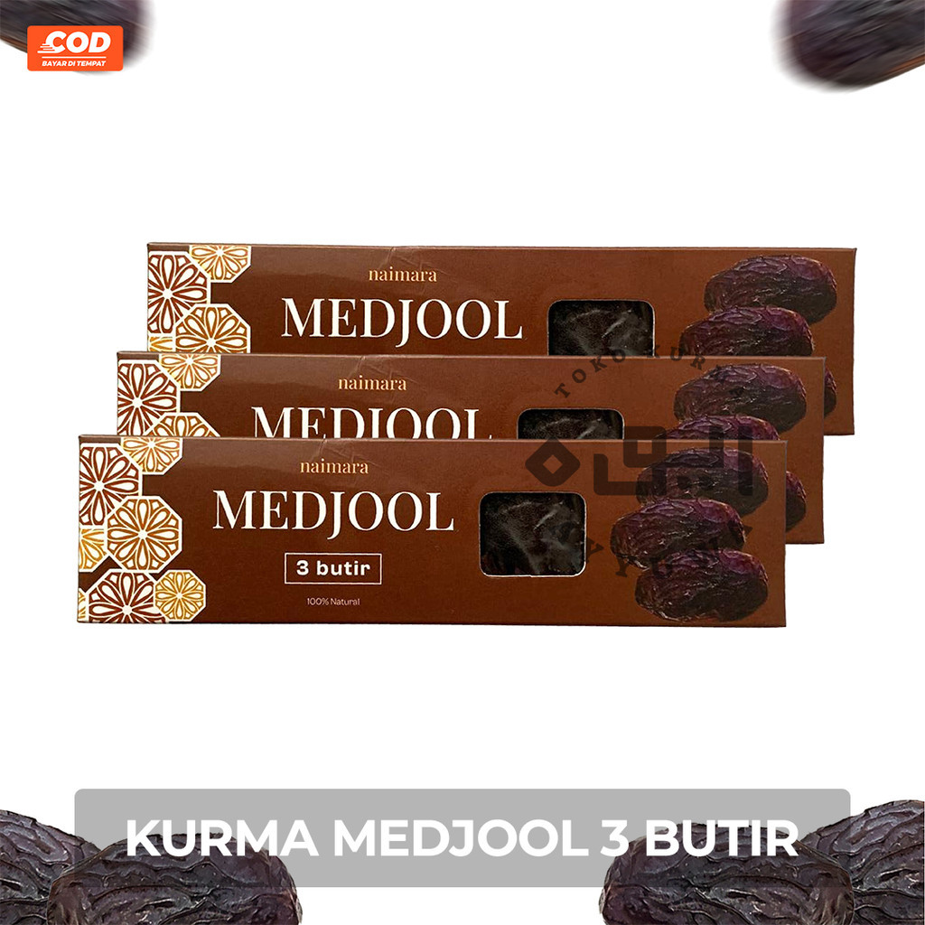 

KURMA MEDJOOL PREMIUM KEMASAN 3 BUTIR OLEH OLEH HAJI UMROH