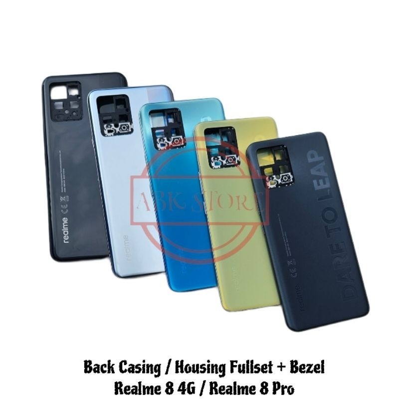 Back Casing - Kesing - Housing Realme 8 Pro - Realme 8 4G Backdoor Fullset + Bezel