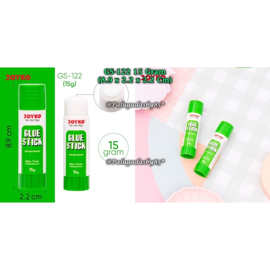 

(1 Biji) GROSIR Glue Stick Joyko GS-122 15 Gram / Glue Stick Lem Batang Joyko GS-122 15 Gram
