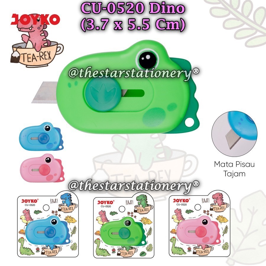 

(1 Biji) Mini Cutter Joyko CU-0520 Tea-Rex / Mini Cutter Pisau Kecil Pemotong CU-0520 / Joyko CU 0520