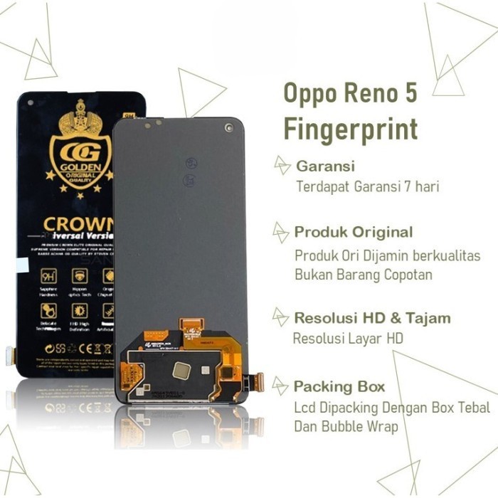 LCD FINGERPRINT OPPO RENO 5 4G / RENO 6 4G ORIGINAL FULLSET COMPLETE