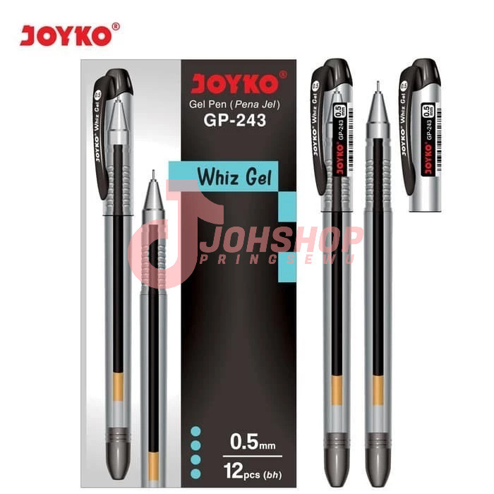 

Gel Pen / Pulpen / Pena Joyko GP-243 / Whiz Gel / 0.5 mm 1Pack / 12Pcs