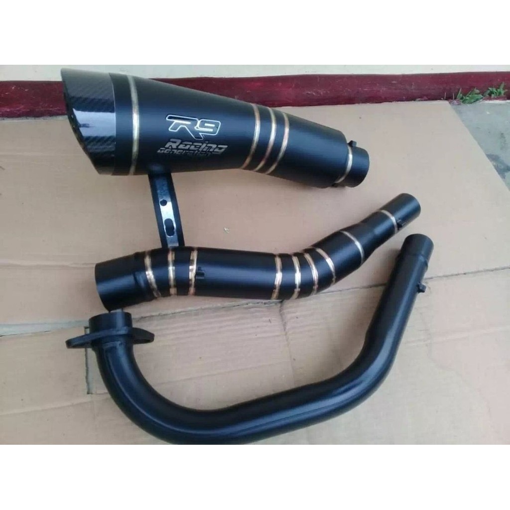Knalpot racing R9 h2 dopp for CBR150 facelift / K45 / CBR versi thailand ,fullset