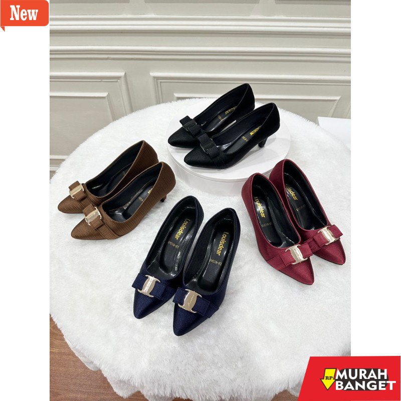 shopee haul sepatu heels wanita Louisdear Sepatu Heels Wanita 3 cm P94