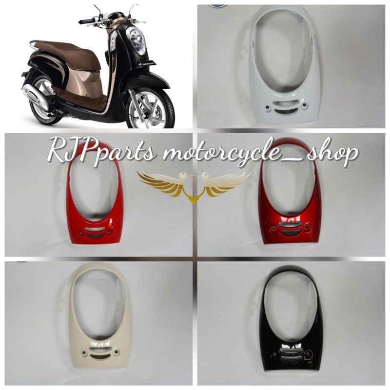Tameng panel Cover lampu depan Scoopy fi esp 2013 2014 2015 2016 77 Motor