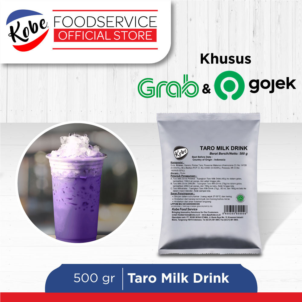 

Kobe Taro Milk Drink 500gr - Minuman Serbuk Powder - Khusus Gojek/Grab